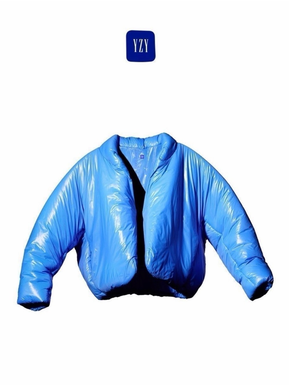 YZY Shiny Blue Puffer Jacket